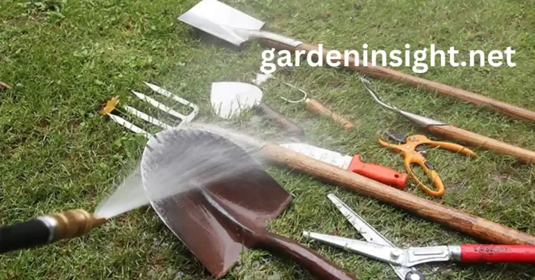 clean gardening tools