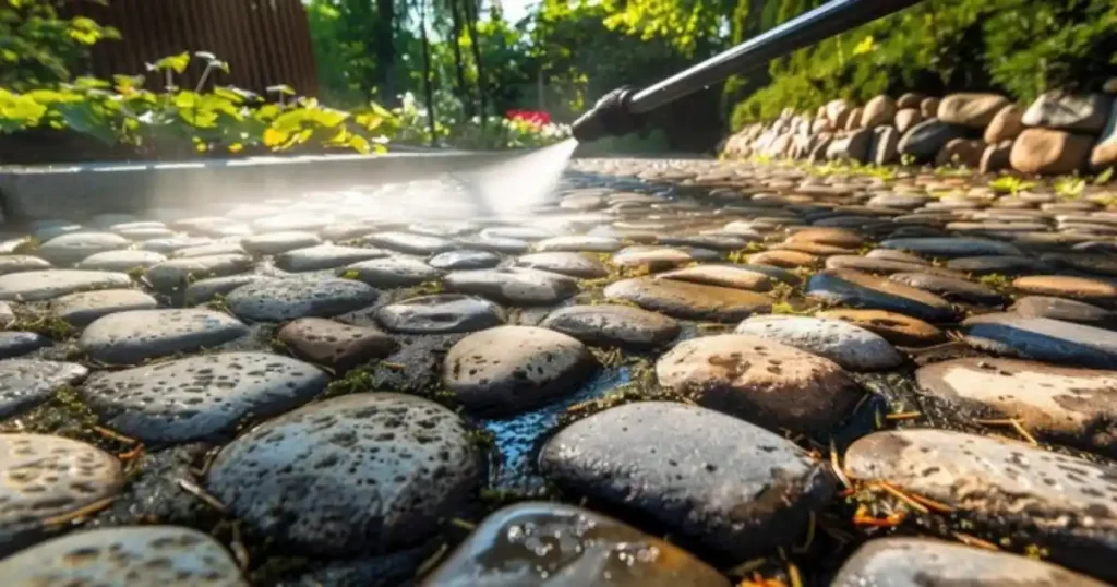 Clean Garden Stones