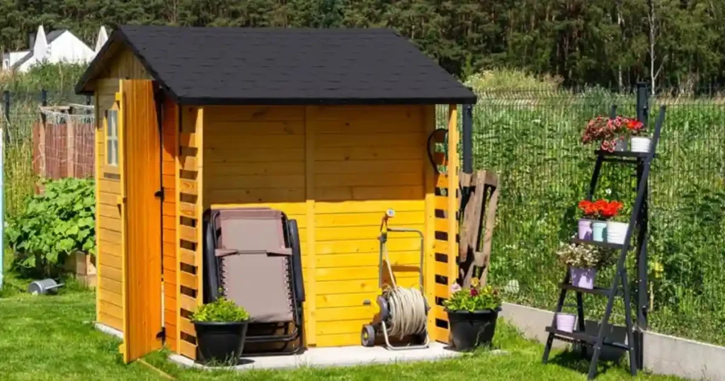 Waterproof garden shed