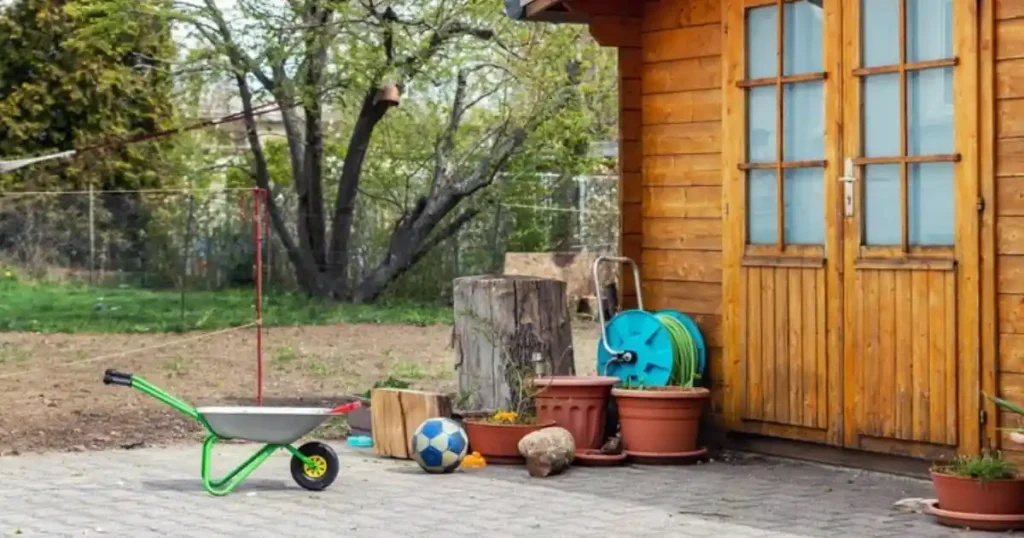 Waterproof garden shed