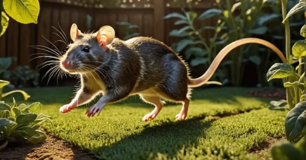 Rats leave garden